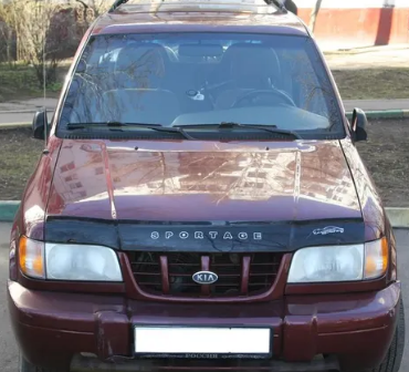 Дефлектор капота (мухобойка) KIA Sportage 1994-1998-2008 сборка в Калининграде (Киа Спортаж) Вип Тюнинг