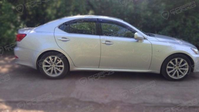 Дефлекторы окон (ветровики) Lexus IS II (XE20) Sd 2005-2010"EuroStandard" Кобра Тюнинг